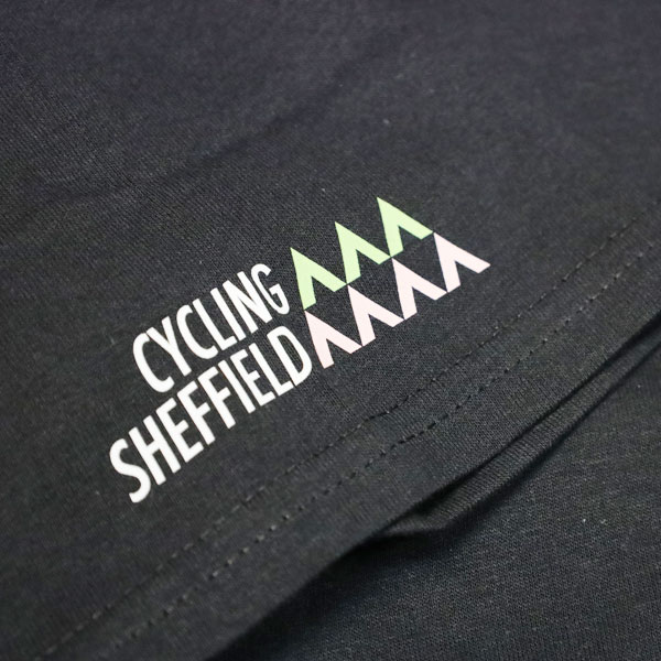 Black Cycling Sheffield T Shirt